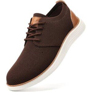 ⚡VILOCY Men's Brown Fashion Business Comfortable Breathable Dress Sneaker